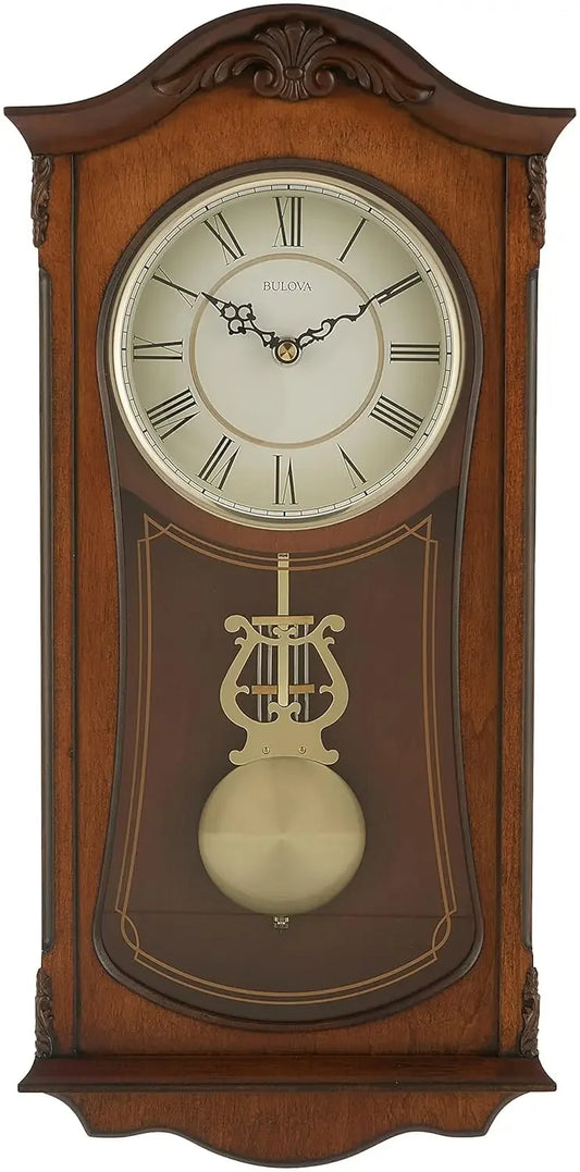 Analog Wooden Chiming Clock,