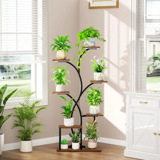 4 Grow Lights 7 Tiered Plant Shelf