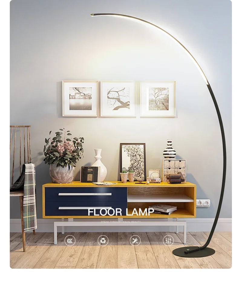 Minimalist Modern Living Room LED Floor Lamps