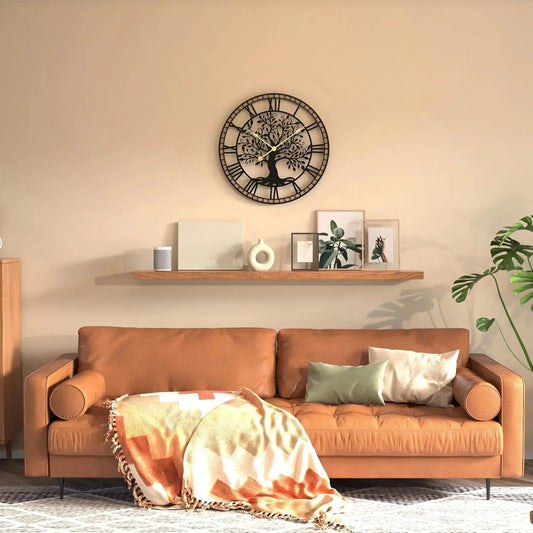 24Inch Rustic Tree of Life Metal Wood