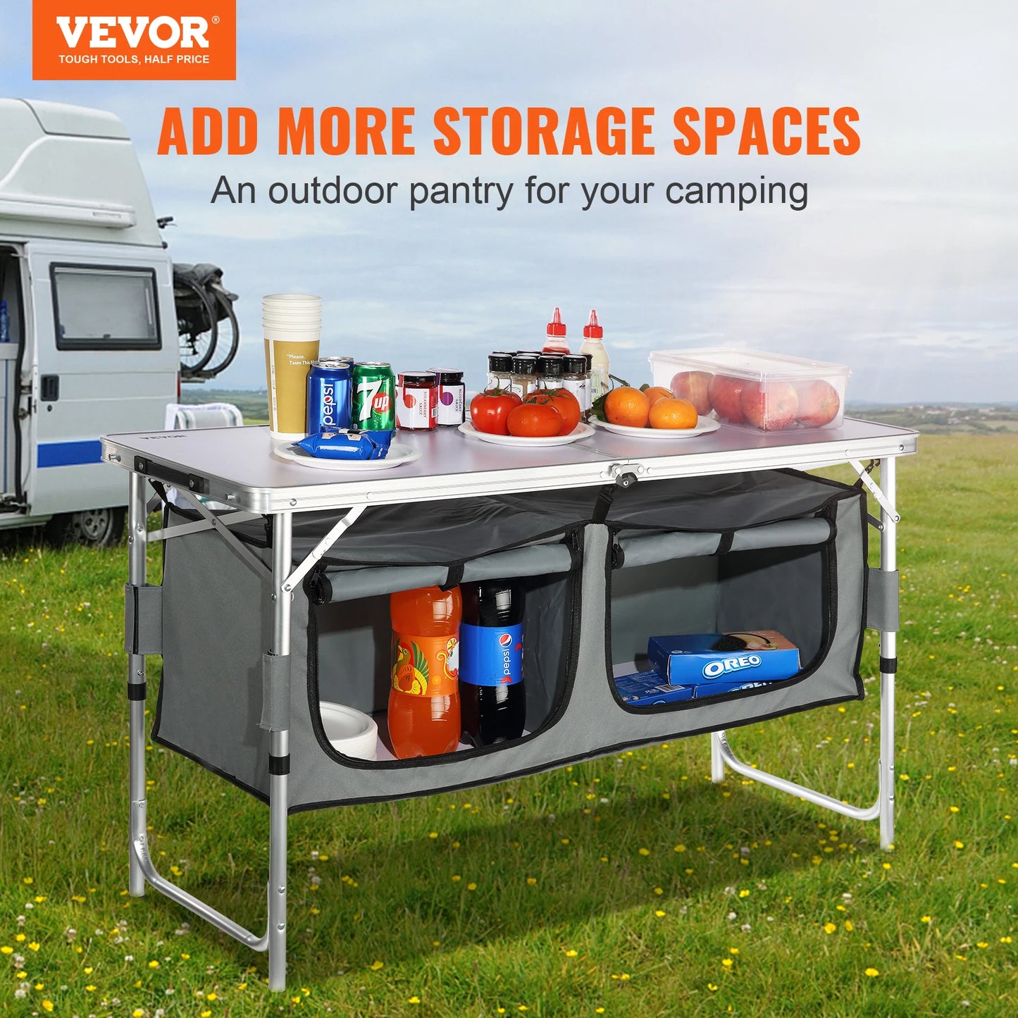 SucceBuy Camping Kitchen Table