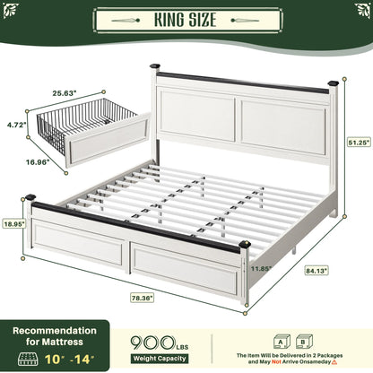 51.25" H Headboard Bed Frame