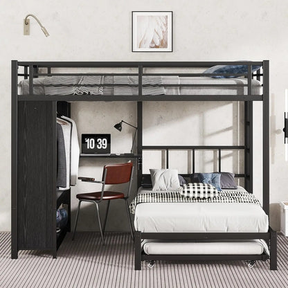 Queen Over Twin Bunk Bed