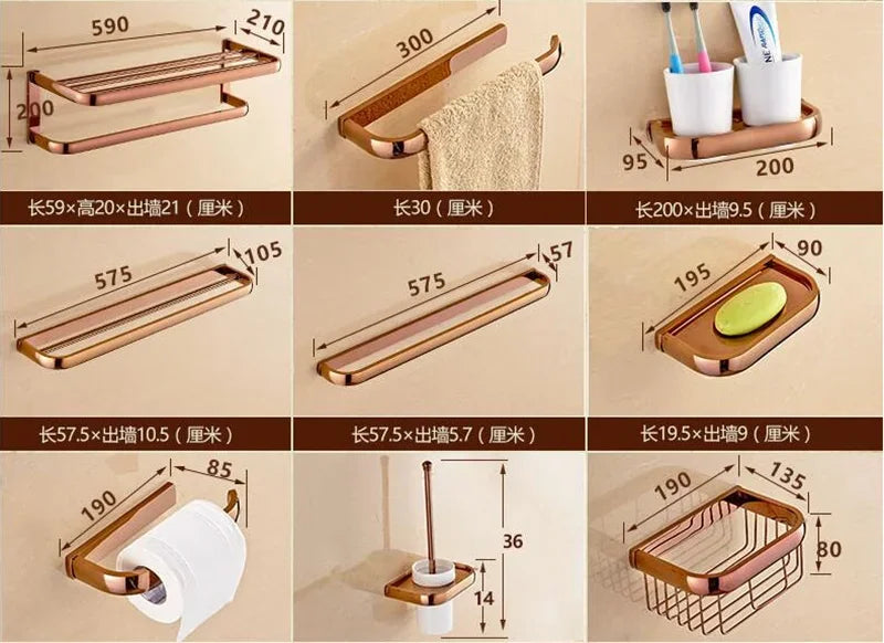 Bathroom Hardware Antique Bronze Bathroom Shelf,