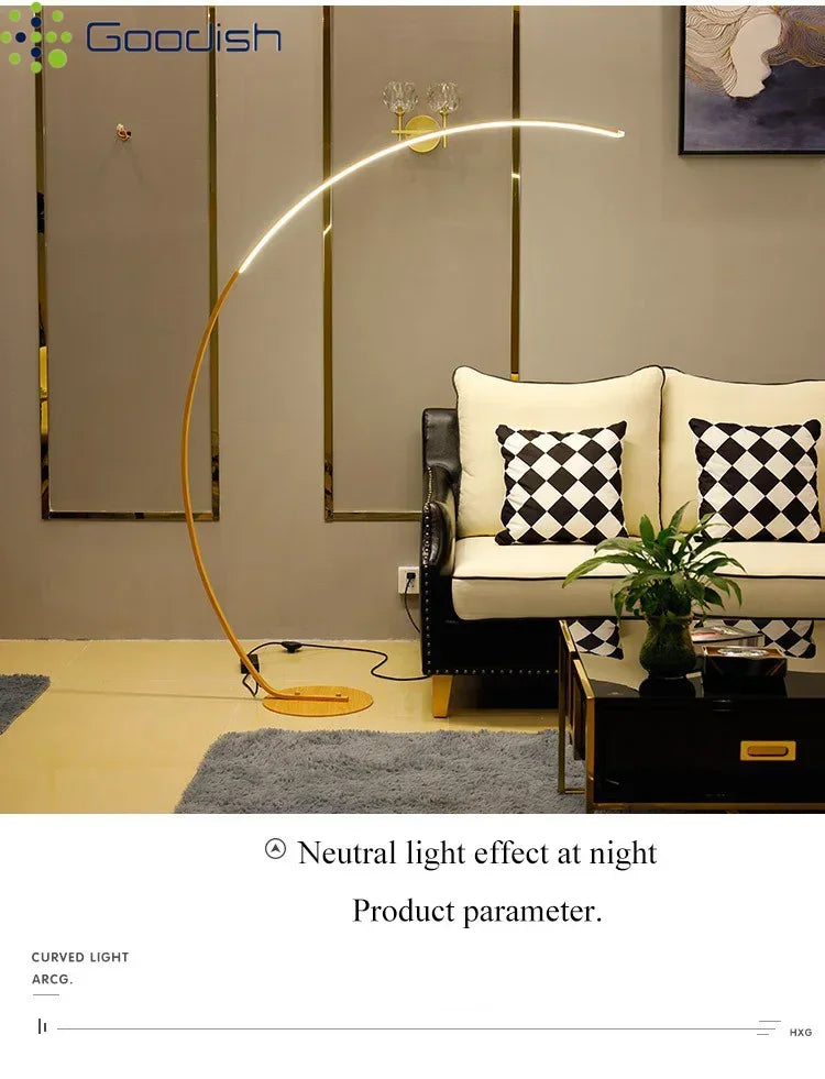 Minimalist Modern Living Room LED Floor Lamps