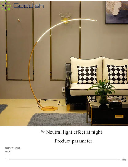 Minimalist Modern Living Room LED Floor Lamps