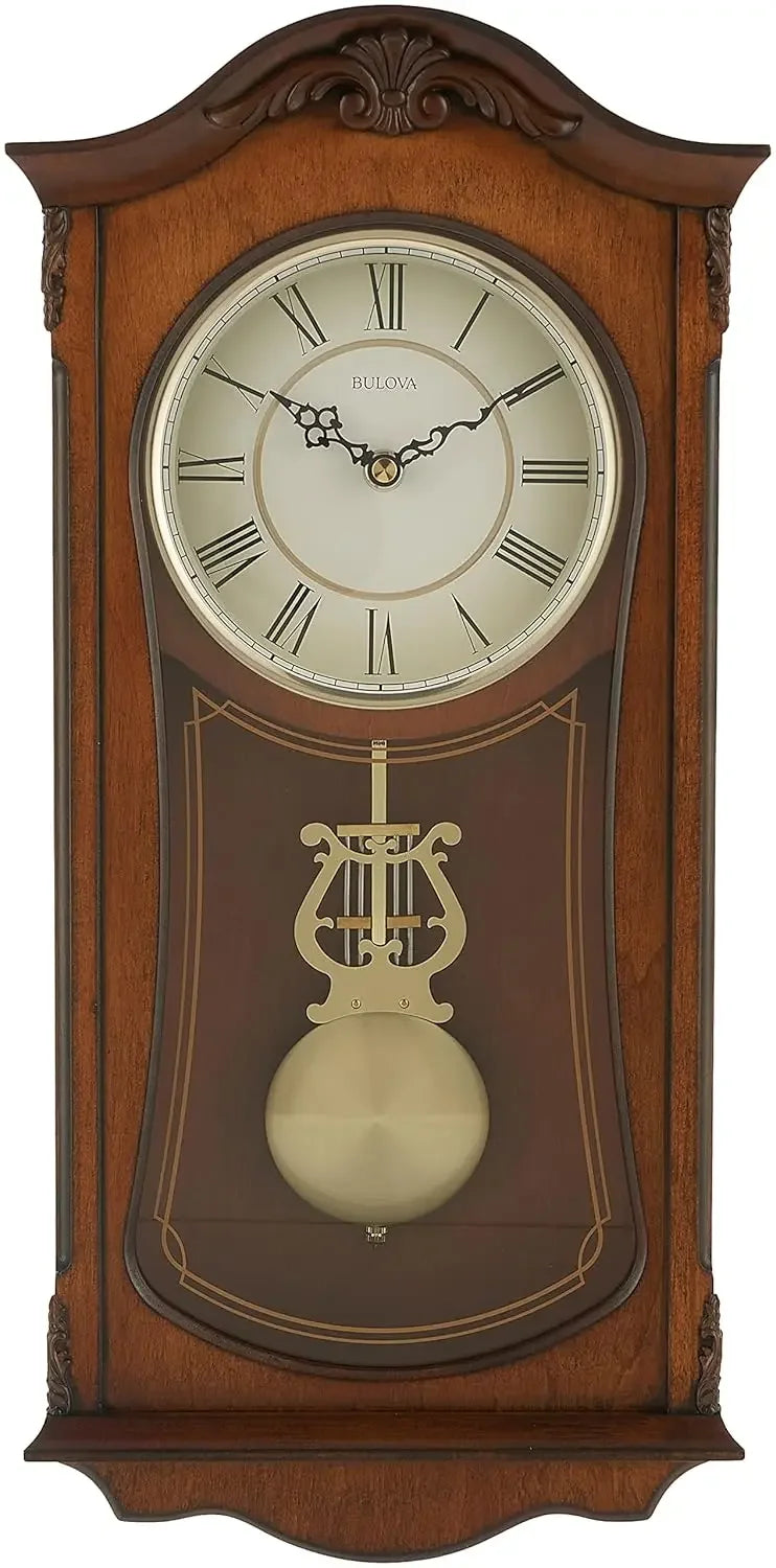 Analog Wooden Chiming Clock,