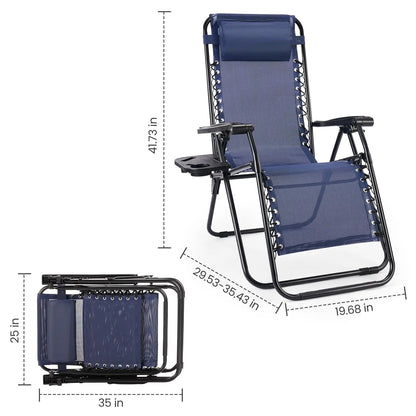 Zero Gravity Set of 2 Portable Recliner