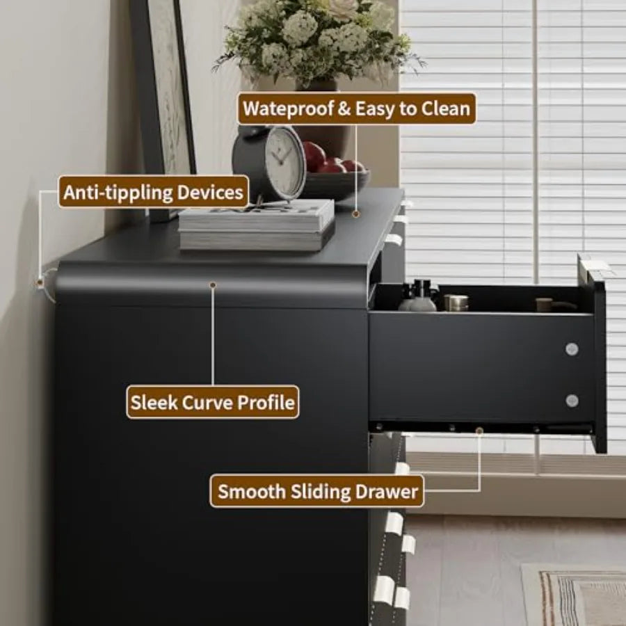 Fluted Dresser for Bedroom