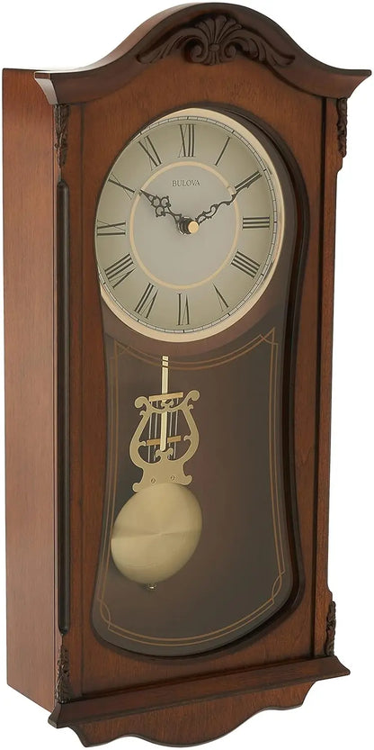 Analog Wooden Chiming Clock,