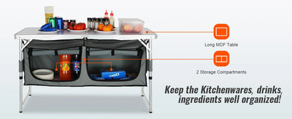 SucceBuy Camping Kitchen Table