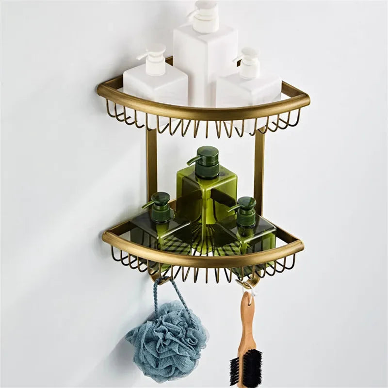 Bathroom Hardware Antique Bronze Bathroom Shelf,