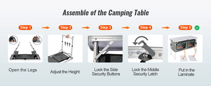 SucceBuy Camping Kitchen Table