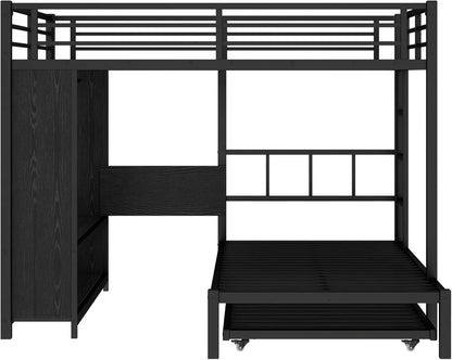 Queen Over Twin Bunk Bed