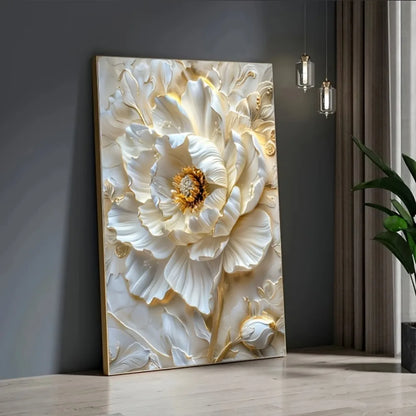 Abstract Floral Canvas art, frameless  floral wall