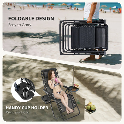 Zero Gravity Set of 2 Portable Recliner