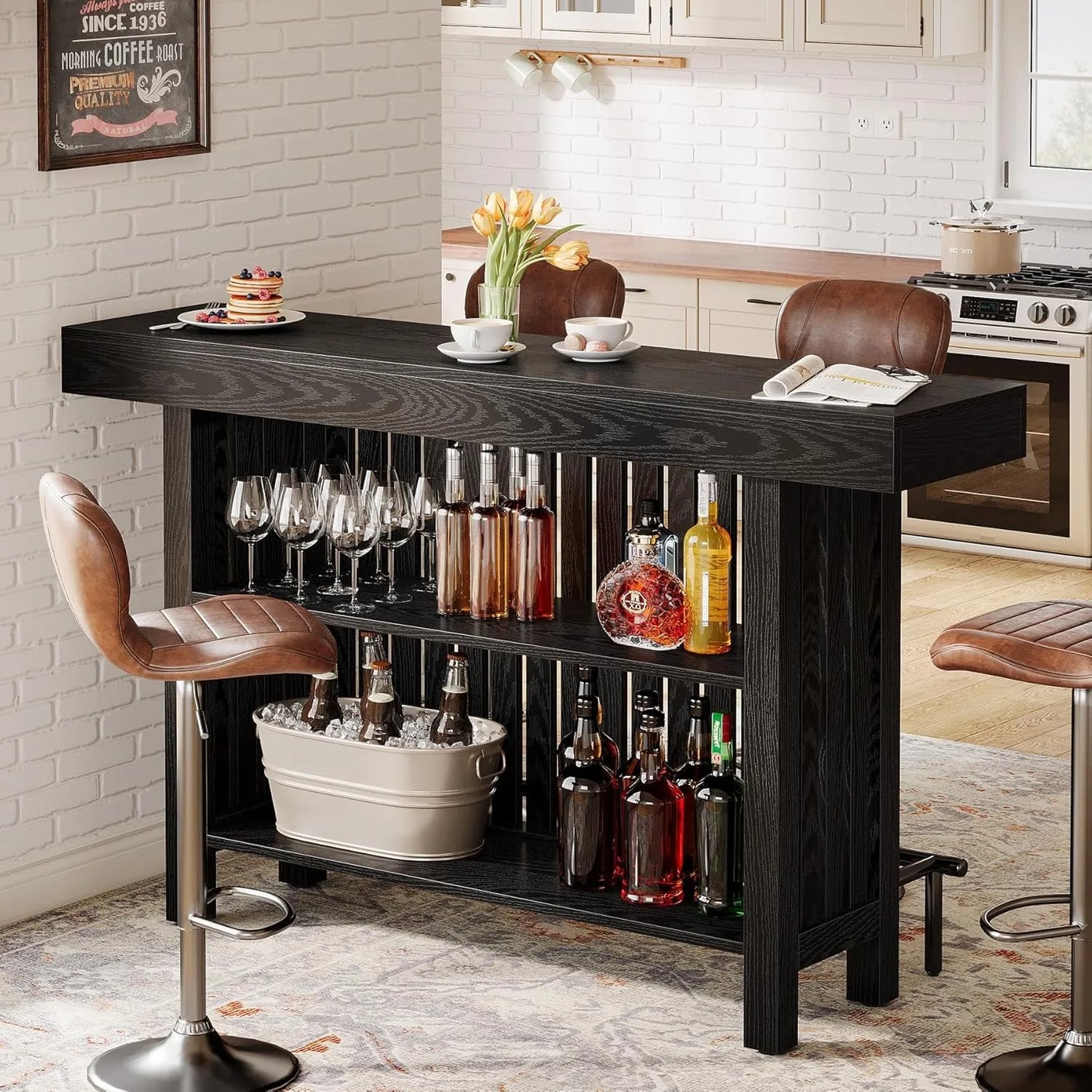 LITTLE TREE 63-Inch Large Home Bar