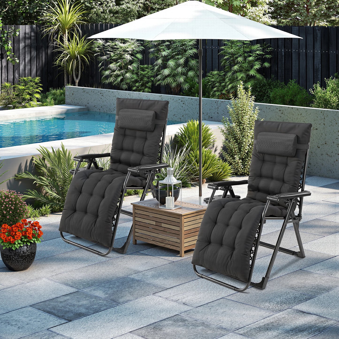 Zero Gravity Set of 2 Portable Recliner