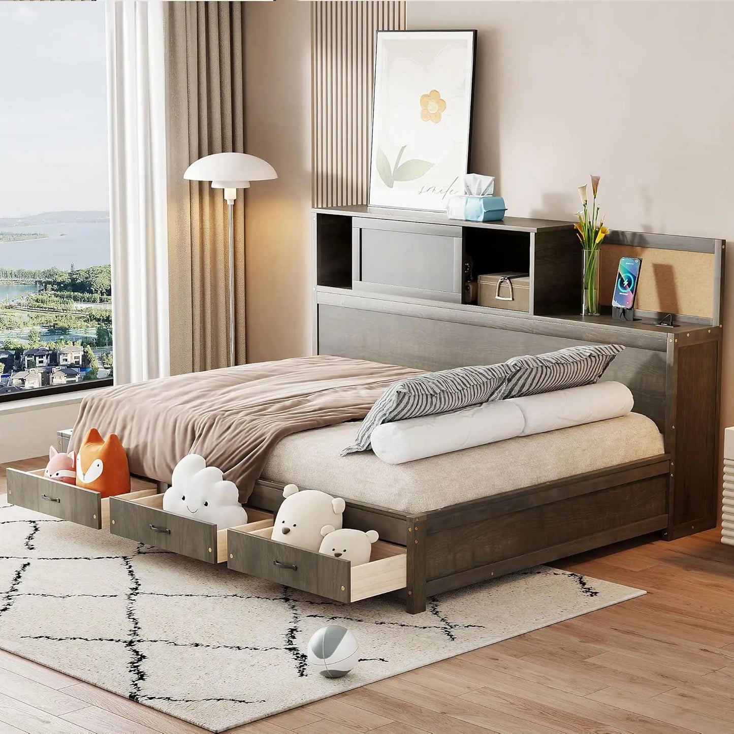 Full Size Daybed with USB Ports