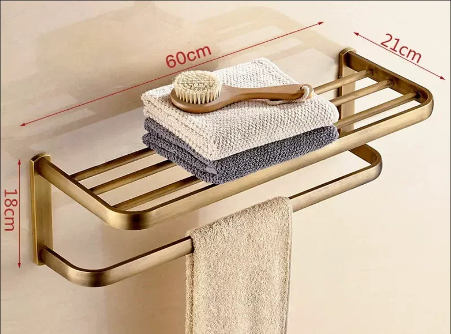 Bathroom Hardware Antique Bronze Bathroom Shelf,