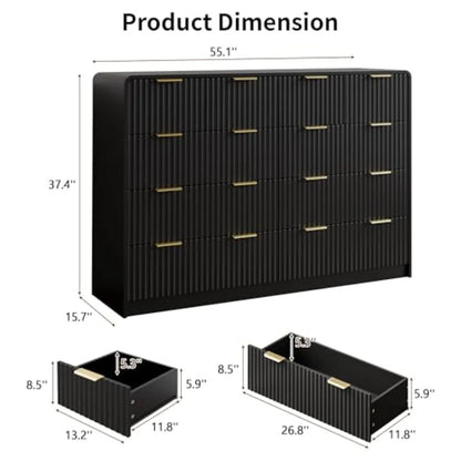 Fluted Dresser for Bedroom