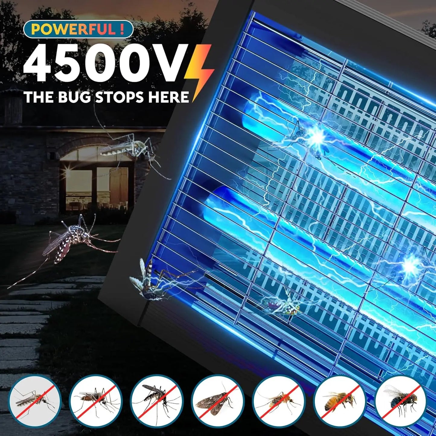Solar Bug Zapper Outdoor,