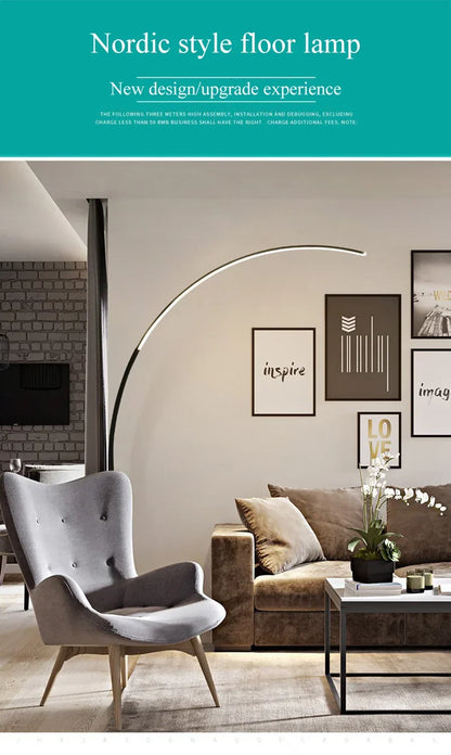 Minimalist Modern Living Room LED Floor Lamps