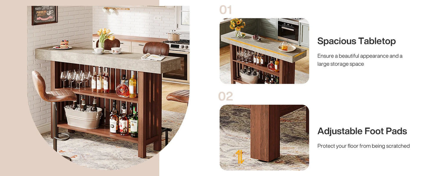 LITTLE TREE 63-Inch Large Home Bar