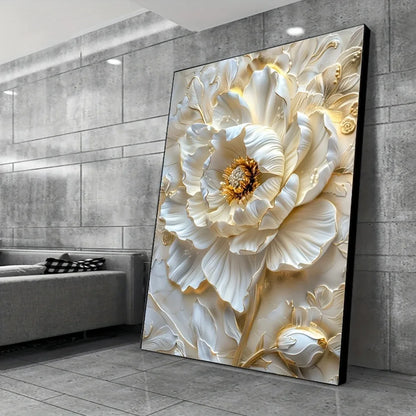 Abstract Floral Canvas art, frameless  floral wall