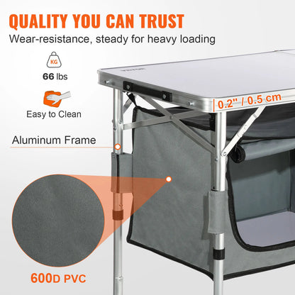 SucceBuy Camping Kitchen Table