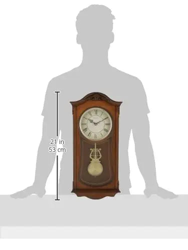 Analog Wooden Chiming Clock,