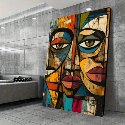 African Abstract Art Canvas Print