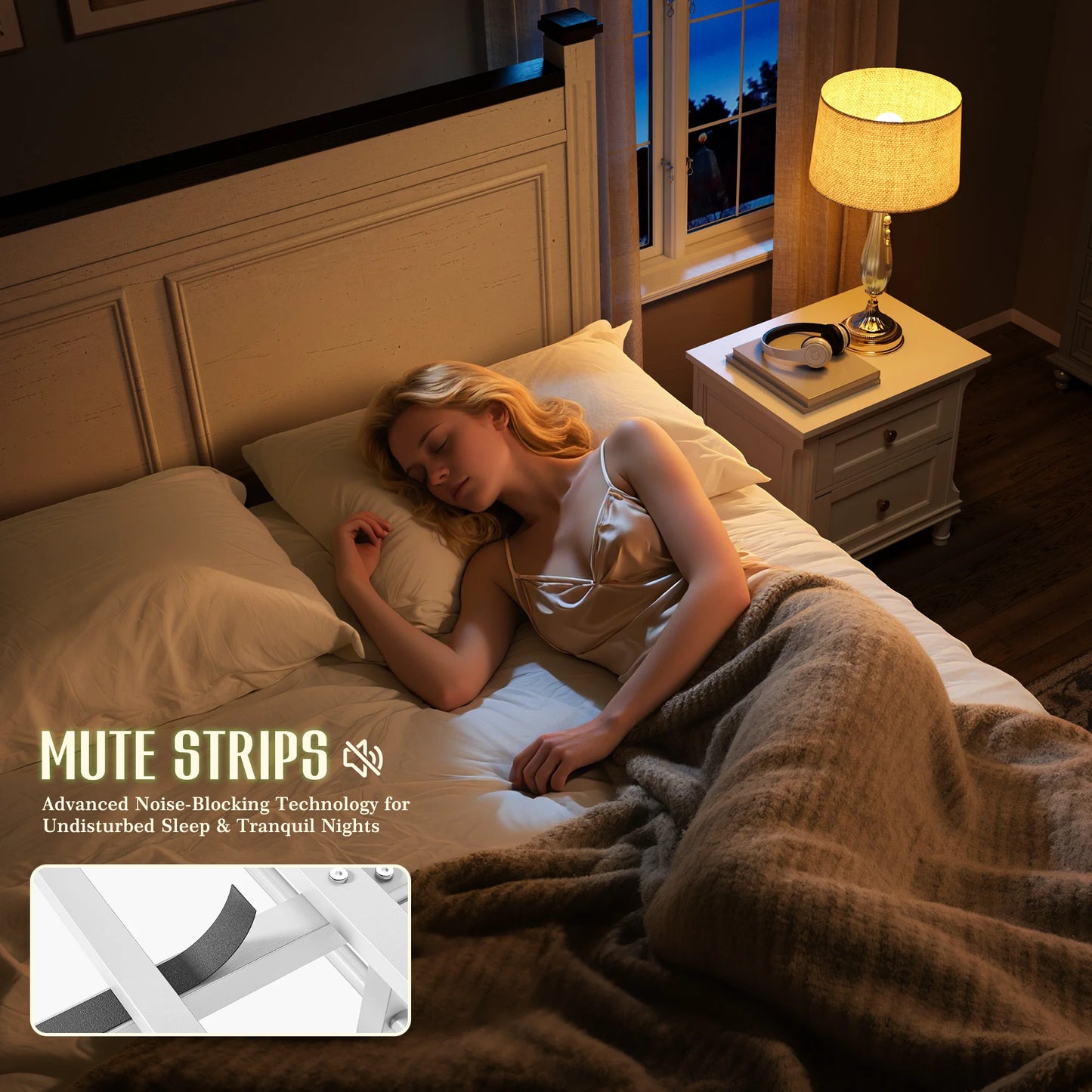 51.25" H Headboard Bed Frame