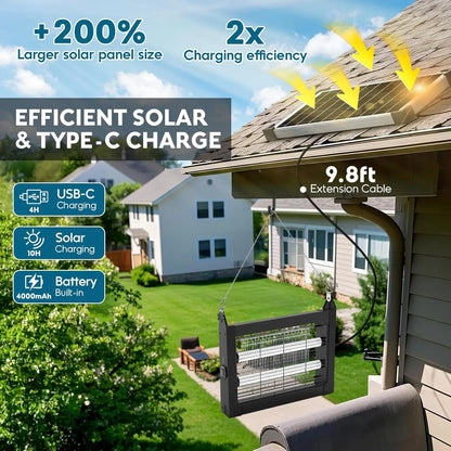 Solar Bug Zapper Outdoor,