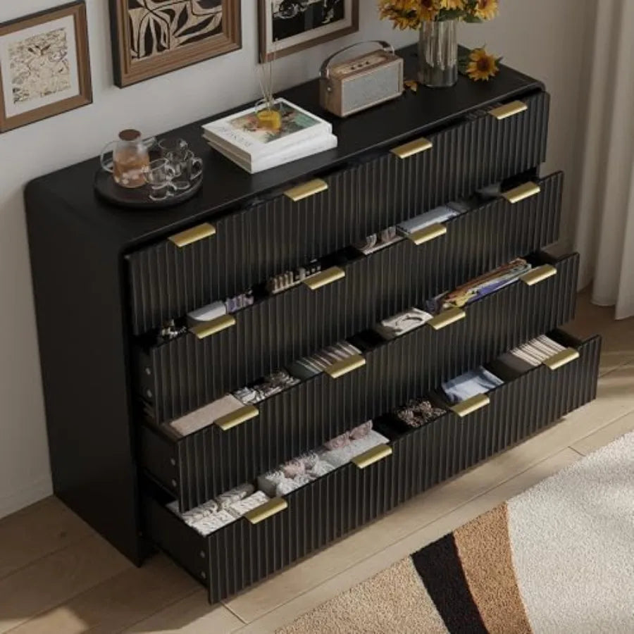 Fluted Dresser for Bedroom