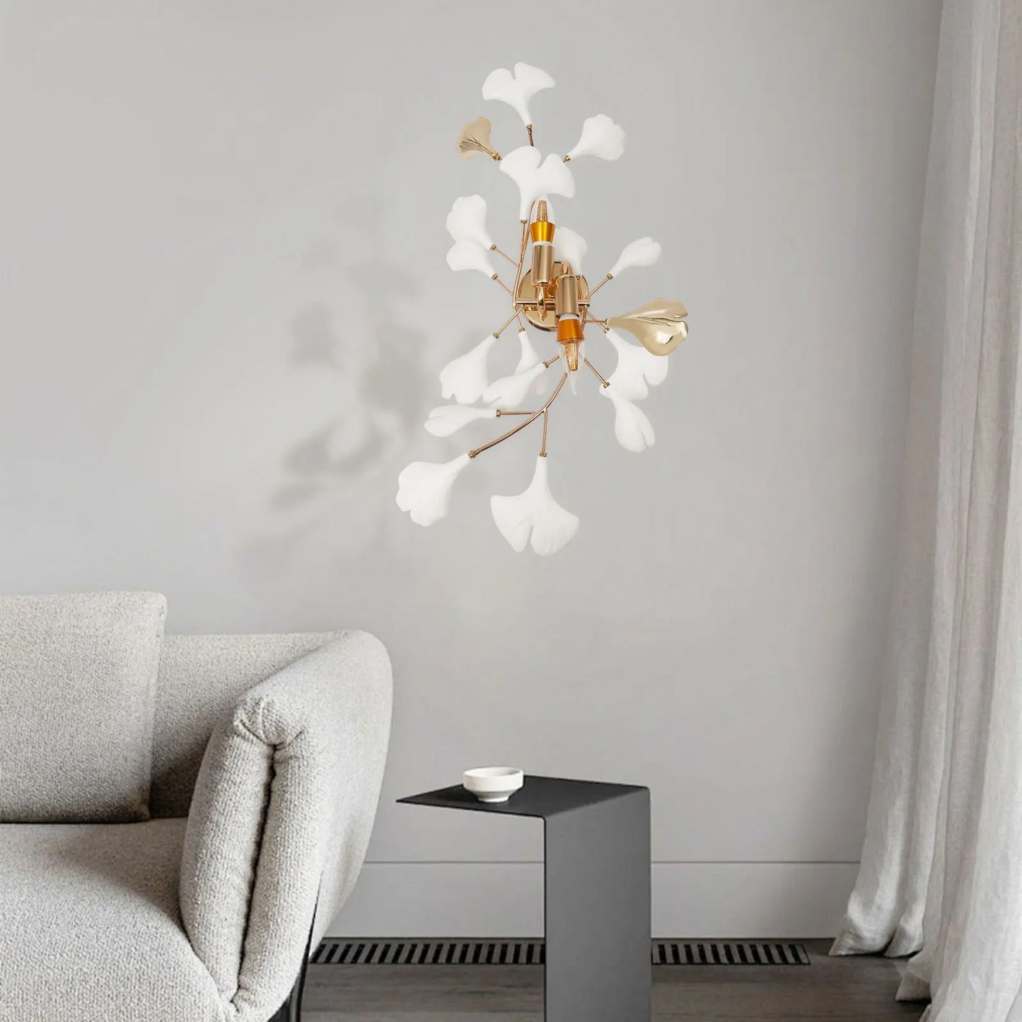 Modern Gold Leaf Wall Lamp