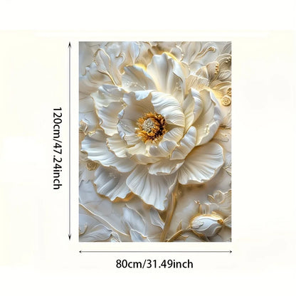 Abstract Floral Canvas art, frameless  floral wall