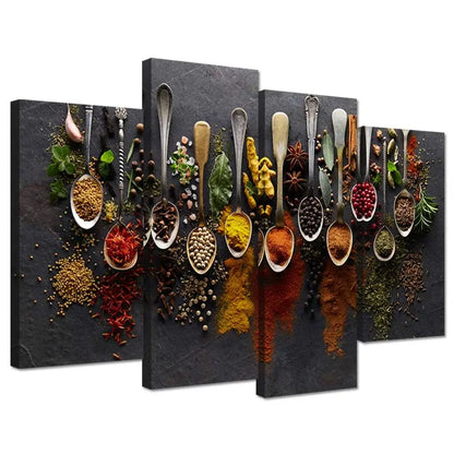 Food Photos Painting On Canvas Stretched Frame