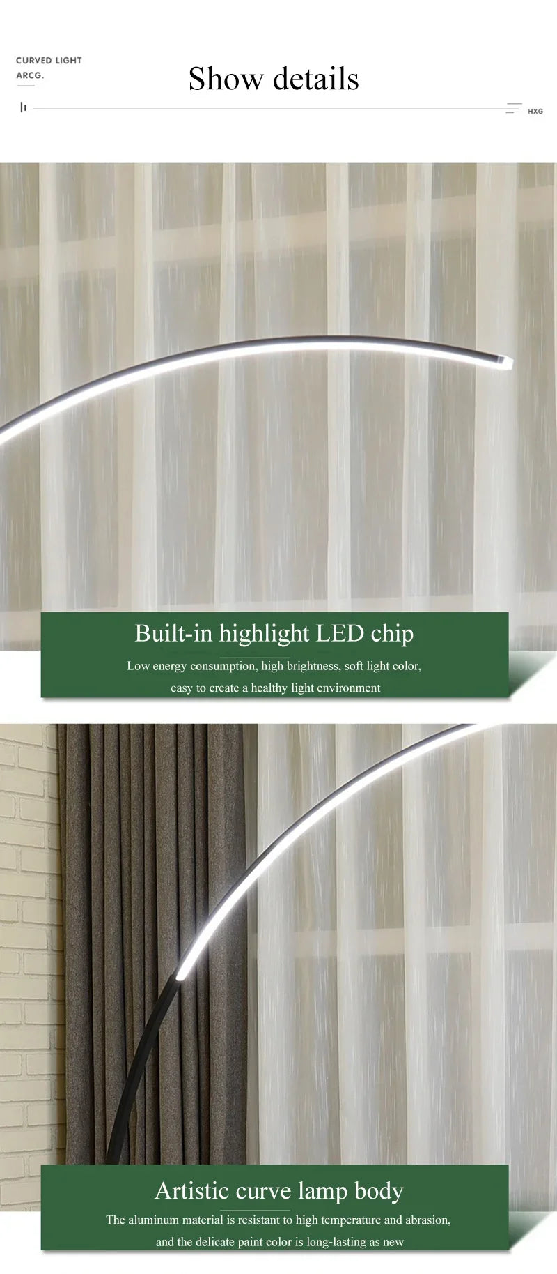 Minimalist Modern Living Room LED Floor Lamps