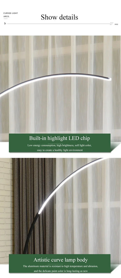 Minimalist Modern Living Room LED Floor Lamps