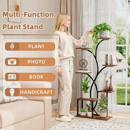 4 Grow Lights 7 Tiered Plant Shelf
