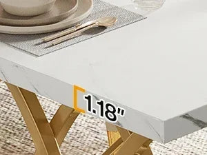 " Large Kitchen Table for 4-6 People