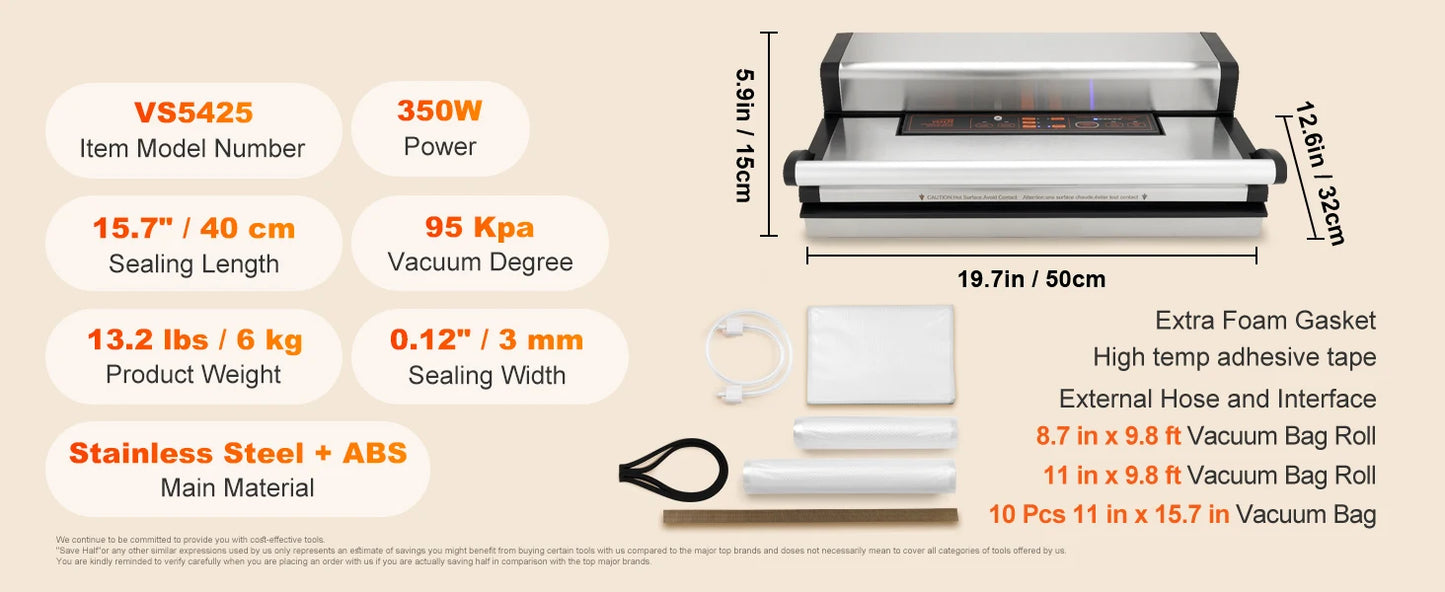 SucceBuy Commercial Vacuum Sealer Machine