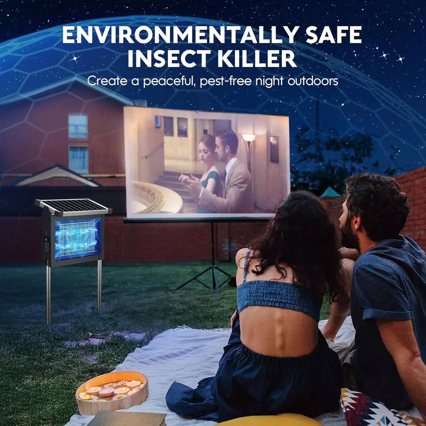 Solar Bug Zapper Outdoor,