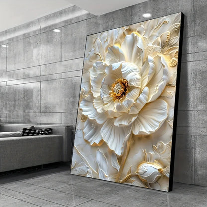 Abstract Floral Canvas art, frameless  floral wall