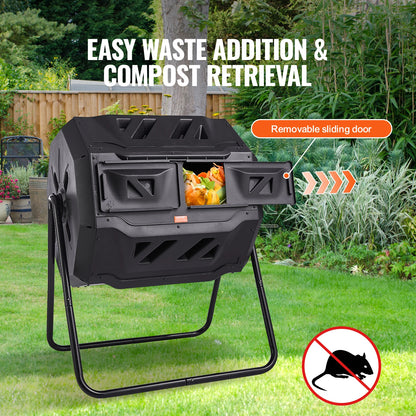 SucceBuy Compost Bin 18.5/37/43Gal