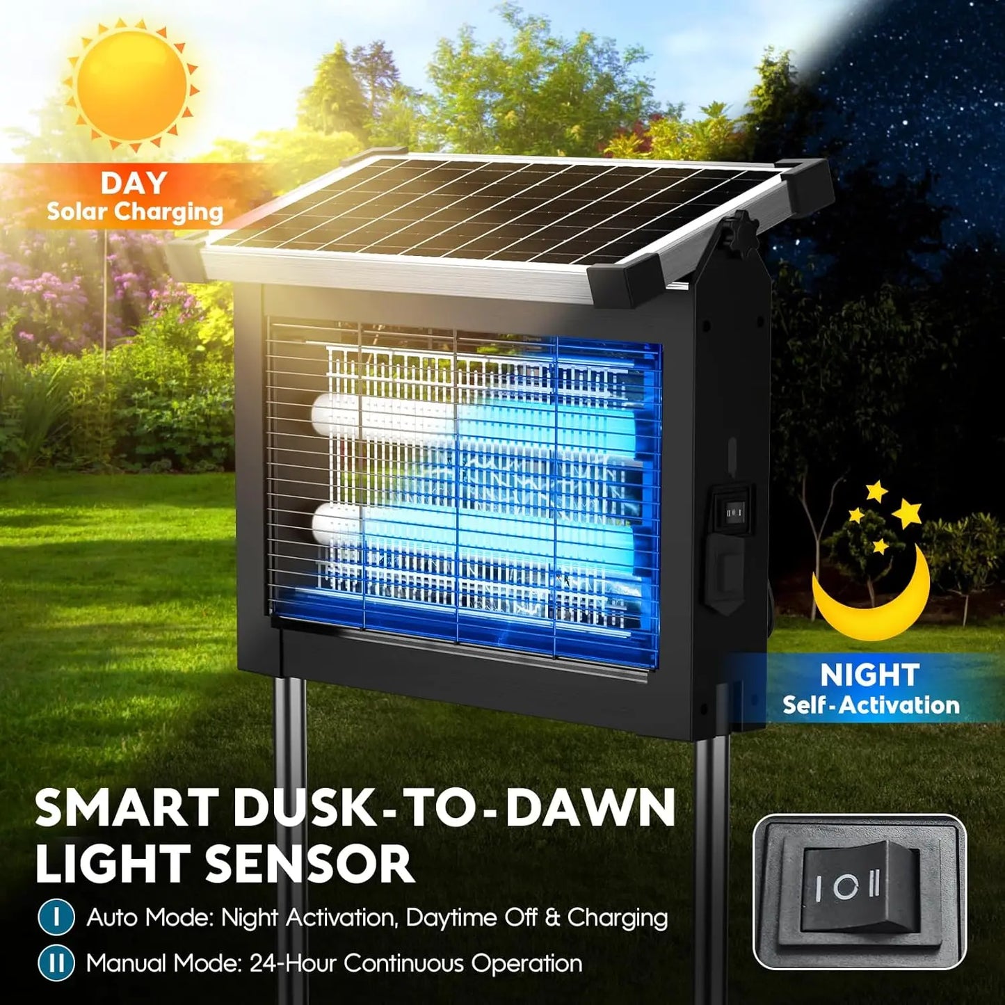 Solar Bug Zapper Outdoor,