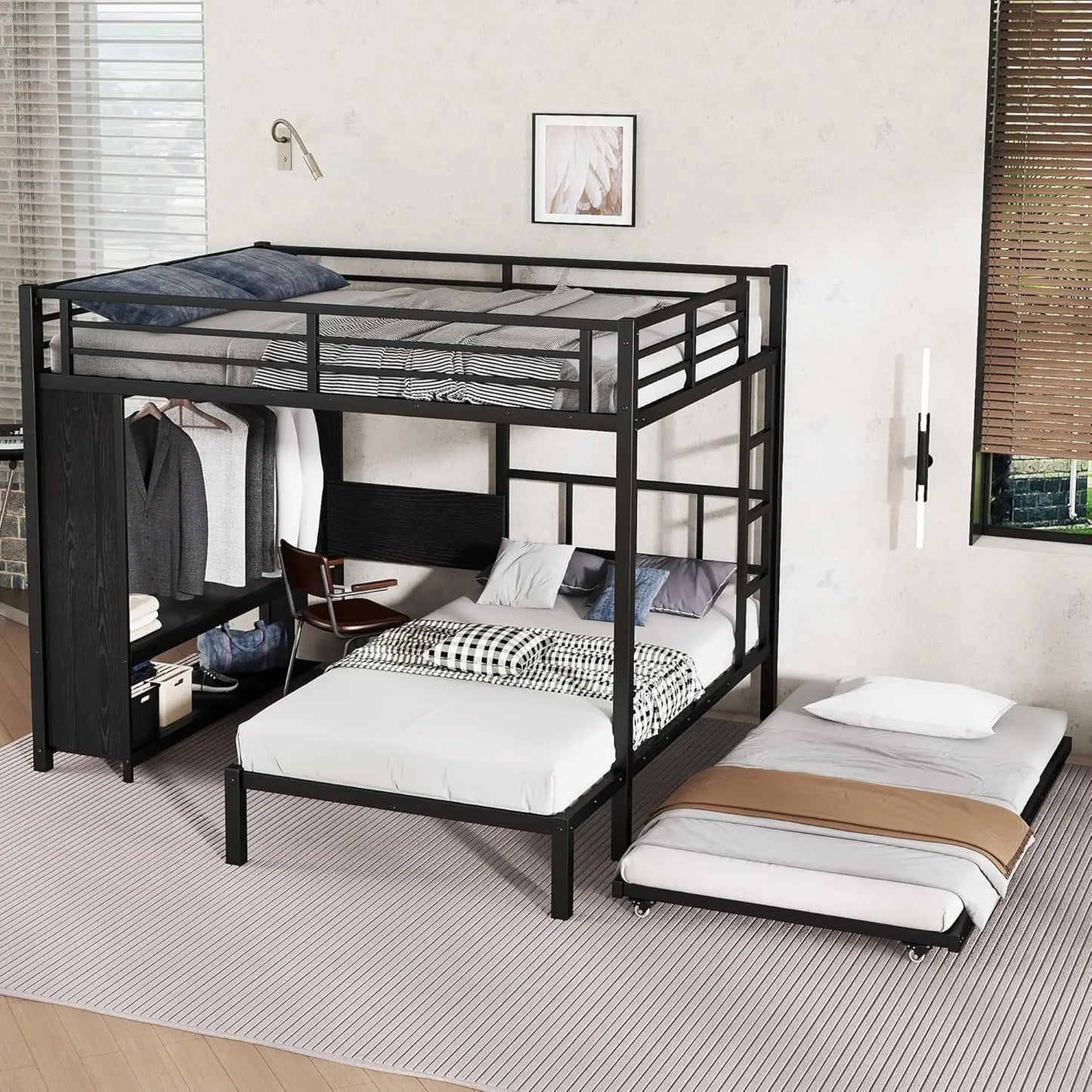 Queen Over Twin Bunk Bed