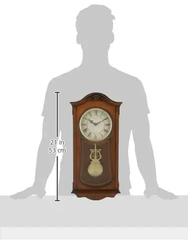 Analog Wooden Chiming Clock,
