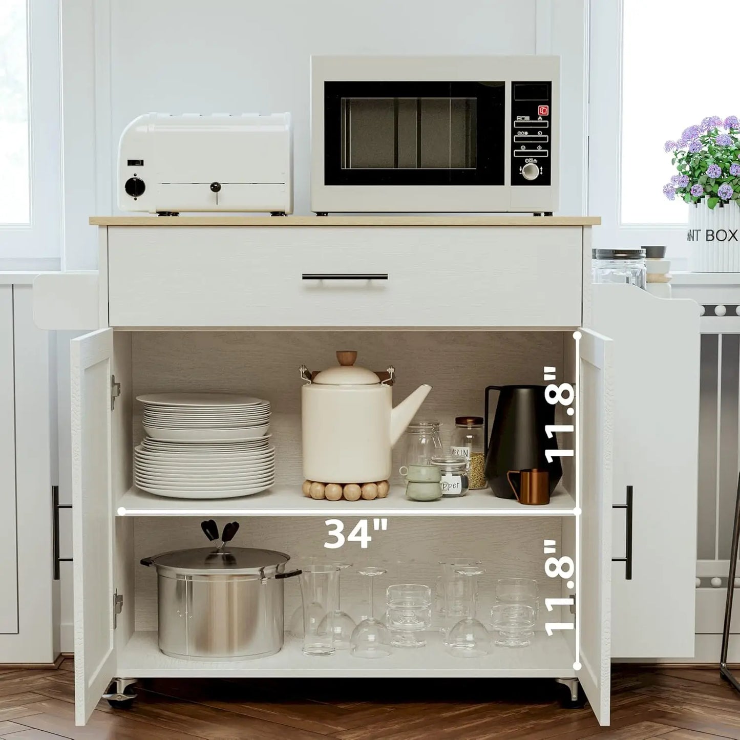 Kitchen Island with Storage,